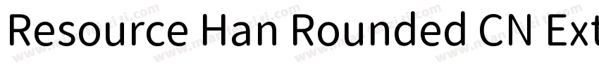 Resource Han Rounded CN ExtraLi字体转换